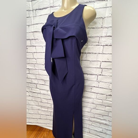 JA Collections  LEONA BOW HALTER GOWN size 14 NWOT - Picture 5 of 10